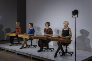 Linos Lapelytės performansų programa Miunchene, muziejuje "Haus der Kunst", 2021-09-09. Katarinos Sopčić fotografija.